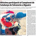 Altíssima participació al Campionat de Catalunya de Falconeria